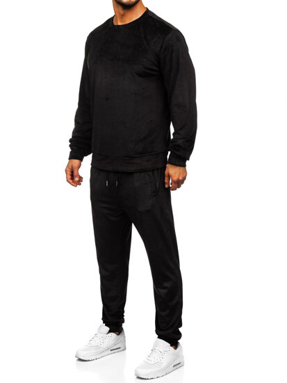 Men's Velour Tracksuit Black Bolf D005