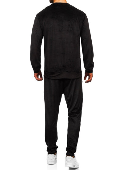 Men's Velour Tracksuit Black Bolf D005