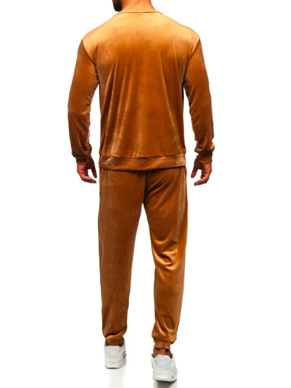 Men's Velour Tracksuit Camel Bolf 0001A