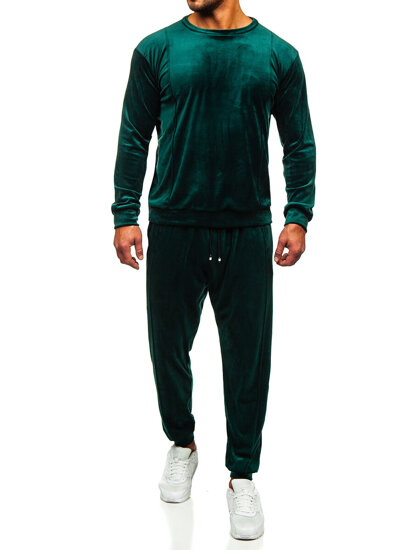 Men's Velour Tracksuit Green Bolf 0001A