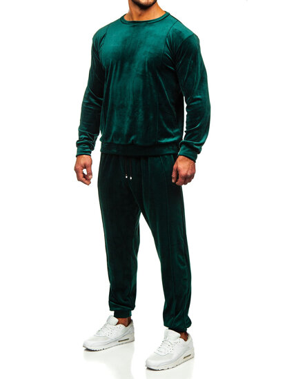 Men's Velour Tracksuit Green Bolf 0001A