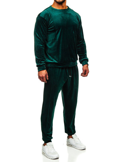 Men's Velour Tracksuit Green Bolf 0001A