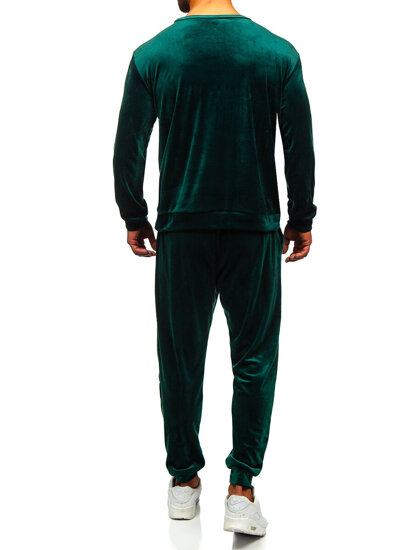 Men's Velour Tracksuit Green Bolf 0001A