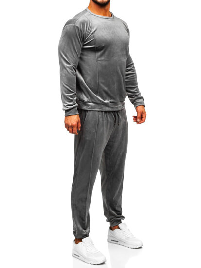 Men's Velour Tracksuit Grey Bolf 0001A