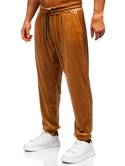 Men's Velour Tracksuit with hood Camel Bolf 0002A