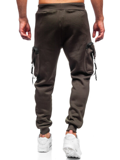 Men’s Warm Cargo Joggers Green Bolf K23