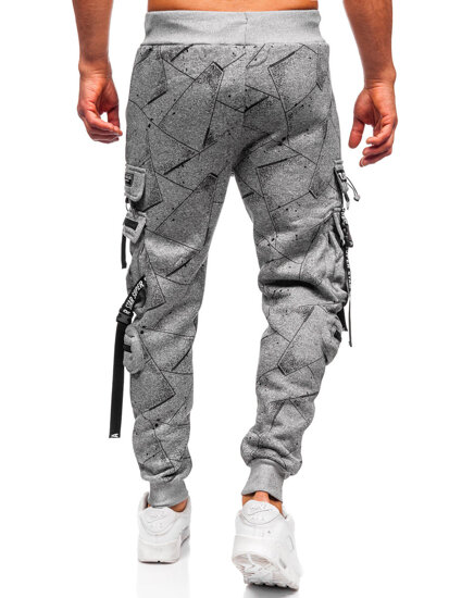 Men’s Warm Cargo Joggers Grey Bolf HSS340