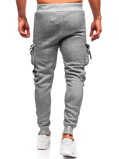 Men’s Warm Cargo Joggers Grey Bolf HSS361