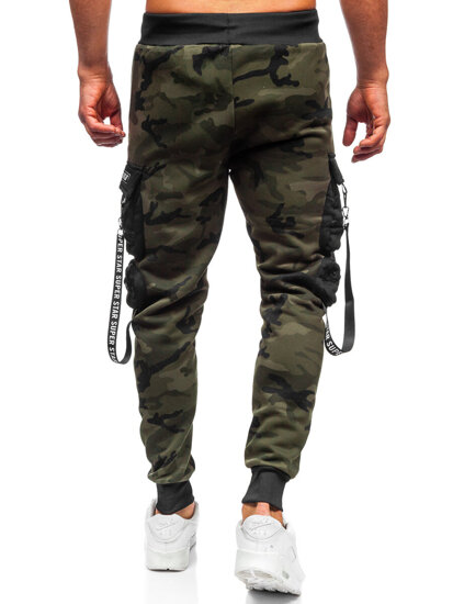 Men’s Warm Cargo Joggers Khaki Bolf HSS112