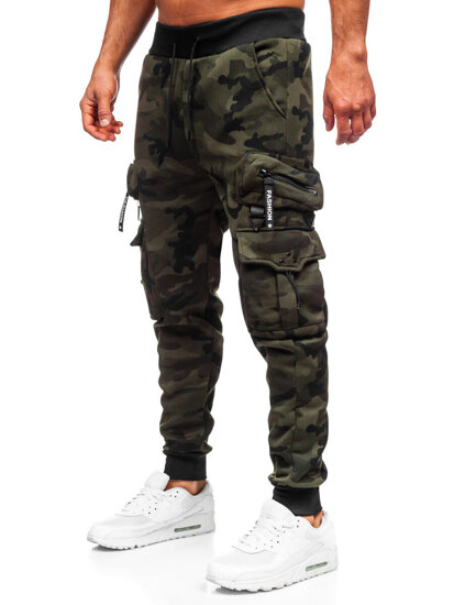 Men’s Warm Cargo Joggers Khaki Bolf HSS353