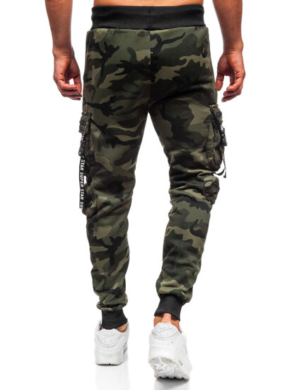 Men’s Warm Cargo Joggers Khaki Bolf HSS453