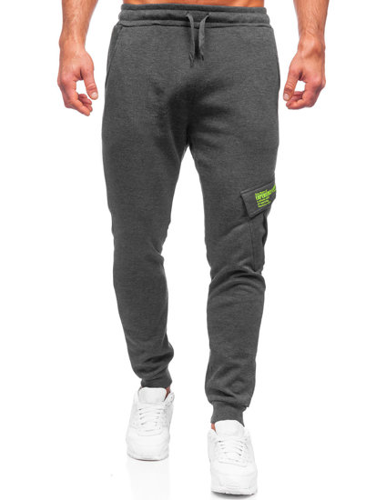 Men's Warm Cargo Sweatpants Graphite Bolf HW2173