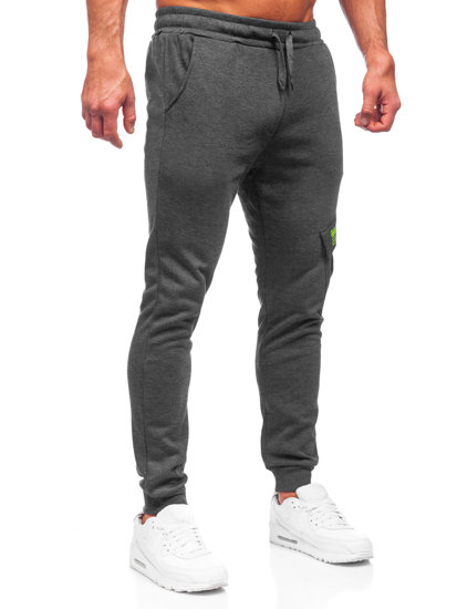 Men's Warm Cargo Sweatpants Graphite Bolf HW2173