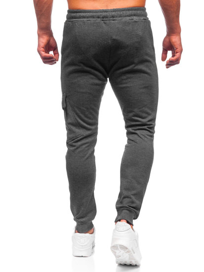 Men's Warm Cargo Sweatpants Graphite Bolf HW2173