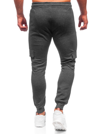 Men's Warm Cargo Sweatpants Graphite Bolf HW2176