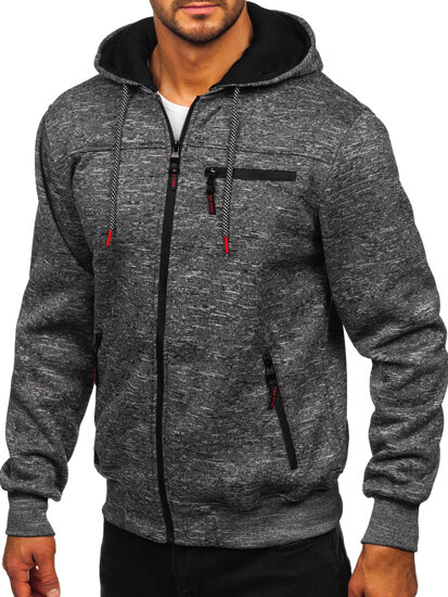 Men’s Warm Hoodie Anthracite Bolf TC1313