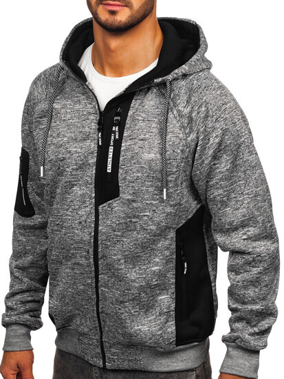 Men’s Warm Hoodie Grey Bolf TC1306