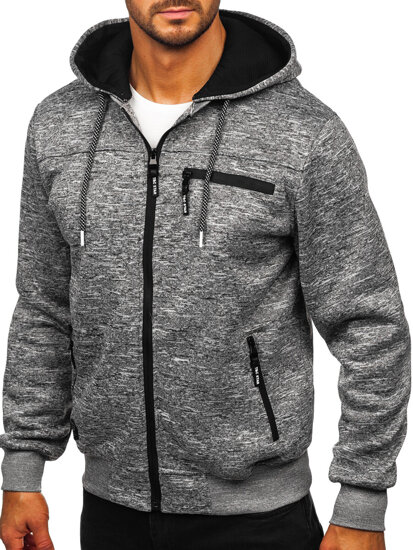 Men’s Warm Hoodie Grey Bolf TC1313