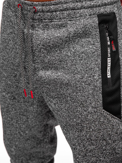 Men’s Warm Joggers Anthracite Bolf Q1100