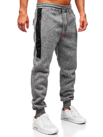 Men’s Warm Joggers Anthracite Bolf Q1102