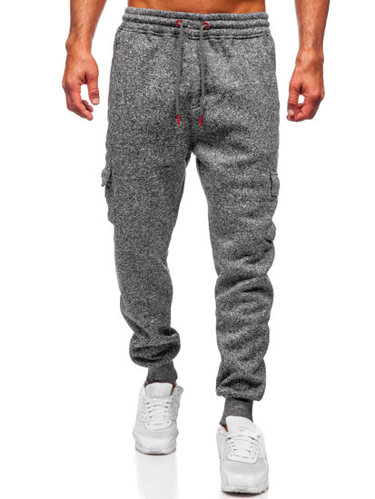 Men’s Warm Joggers Anthracite Bolf Q1108