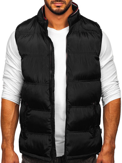 Men's Warm Quilted Gilet Black Bolf 7131