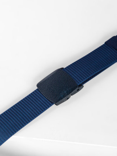 Men's Webbing Belt Navy Blue Bolf 979