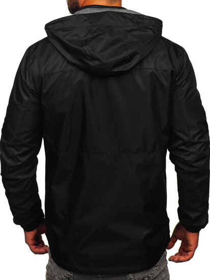 Men's Windbreaker Jacket Black Bolf 22M311