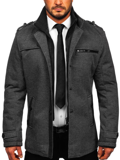 Men's Winter Coat Grey Bolf 2128