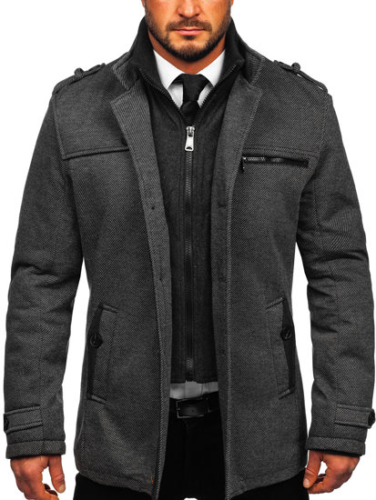 Men's Winter Coat Grey Bolf 2128