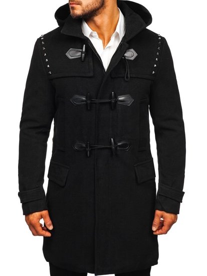 Men's Winter Duffel Coat Black Bolf 88870