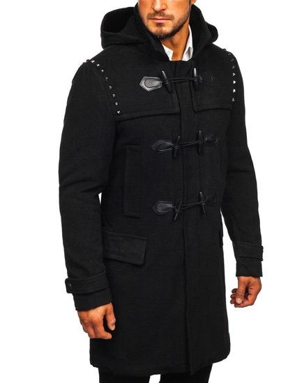 Men's Winter Duffel Coat Black Bolf 88870