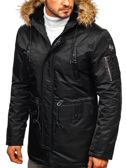 Men's Winter Jacket Black Bolf 1080