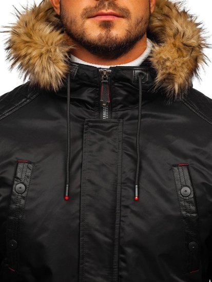 Men's Winter Jacket Black Bolf 1080