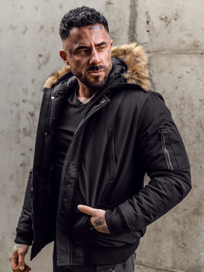 Men's Winter Jacket Black Bolf 2019