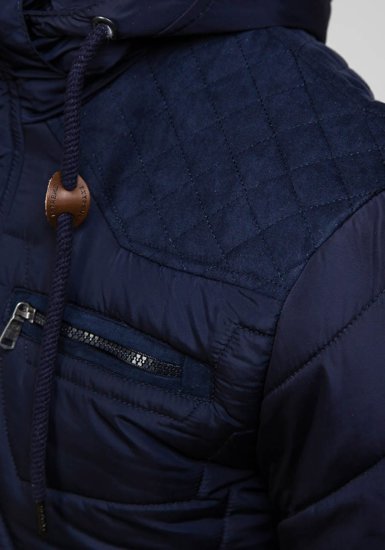 Men's Winter Jacket Navy Blue Bolf 1673