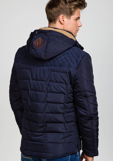 Men's Winter Jacket Navy Blue Bolf 1673