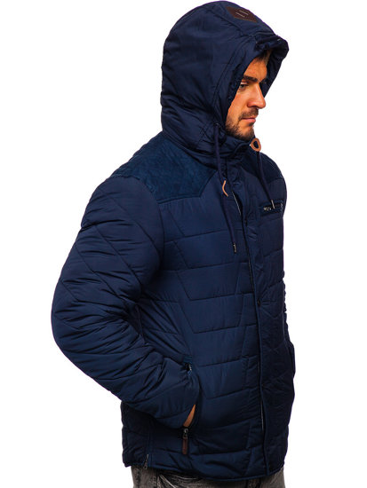 Men's Winter Jacket Navy Blue Bolf 1673