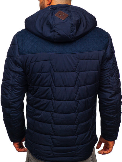 Men's Winter Jacket Navy Blue Bolf 1673