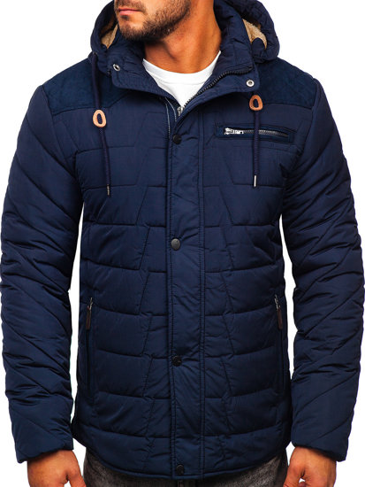 Men's Winter Jacket Navy Blue Bolf 1673