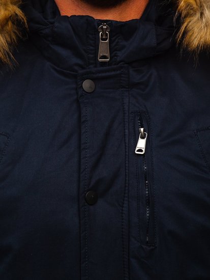 Men's Winter Jacket Navy Blue Bolf 1778