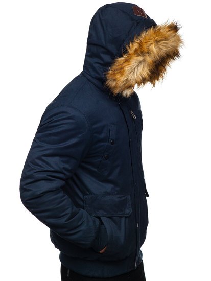 Men's Winter Jacket Navy Blue Bolf 1778