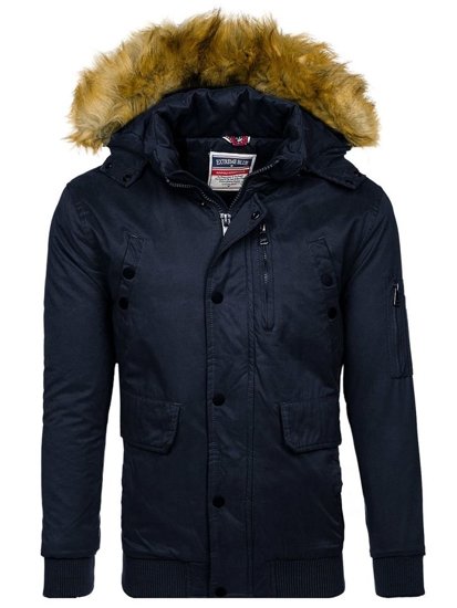 Men's Winter Jacket Navy Blue Bolf 1778