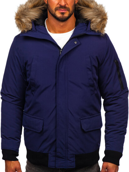 Men's Winter Jacket Navy Blue Bolf 2019A