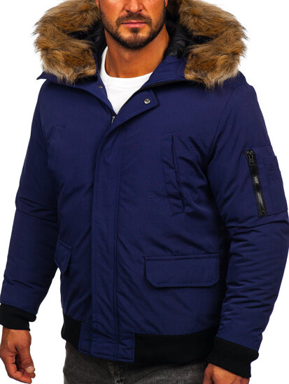 Men's Winter Jacket Navy Blue Bolf 2019A