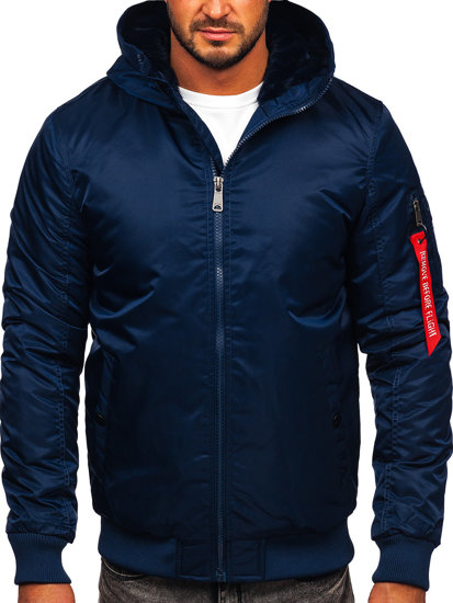 Men's Winter Jacket Navy Blue Bolf 2120