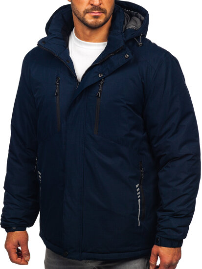 Men’s Winter Jacket Navy Blue Bolf 22M321