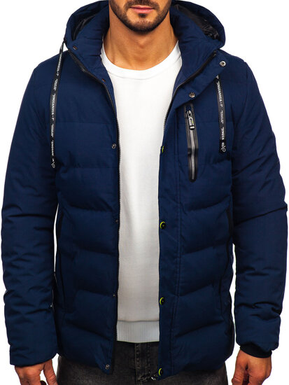 Men’s Winter Jacket Navy Blue Bolf 5M3136