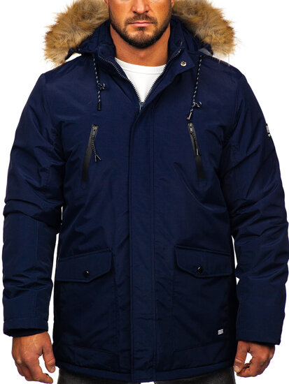 Men's Winter Parka Alaska Jacket Inky Bolf WX032D