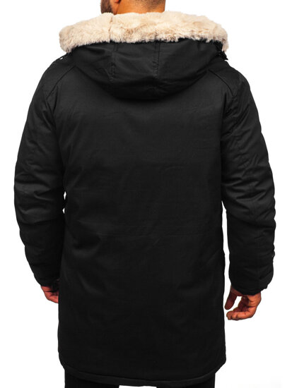 Men's Winter Parka Jacket Black Bolf 5M120